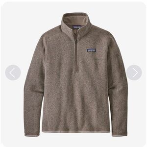 Patagonia Better Sweater 1/4 Zip Womens Medium Beige Fleece